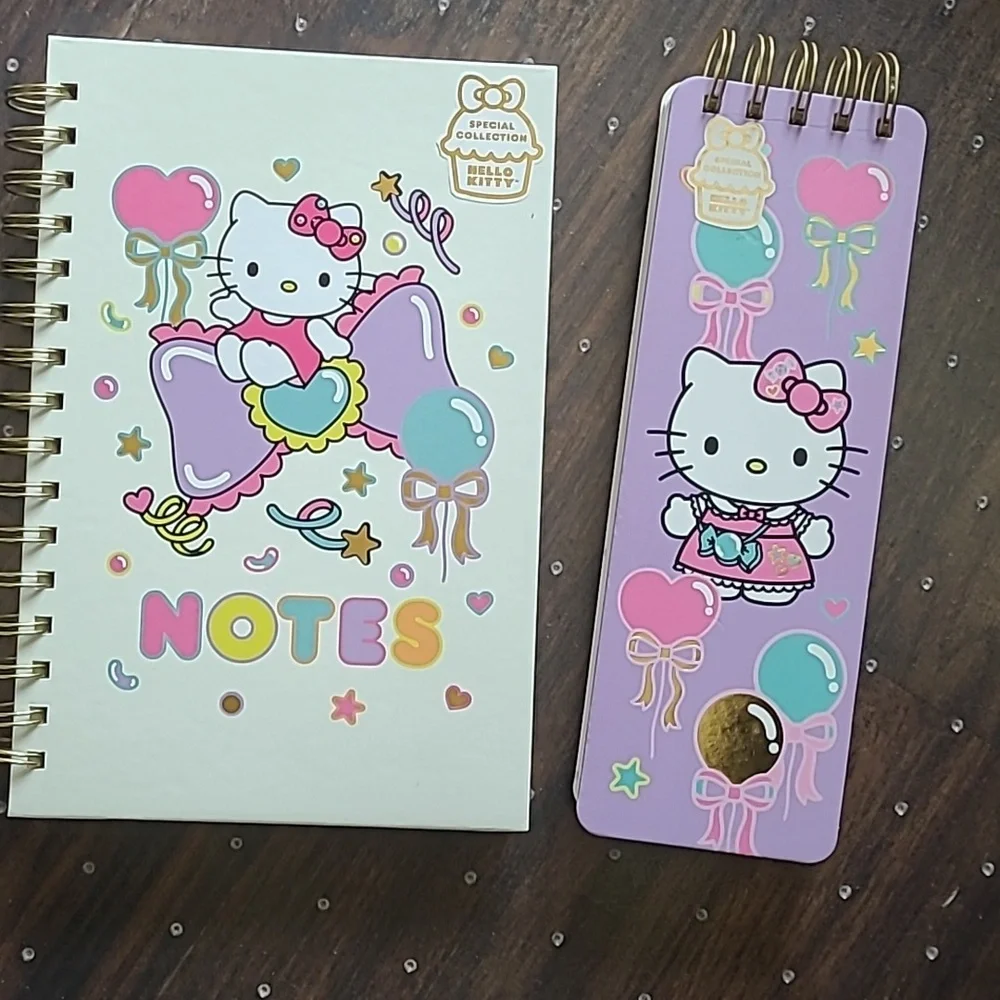 Hello Kitty Spiral Notebook and Notepad Set - Picture 2 of 12
